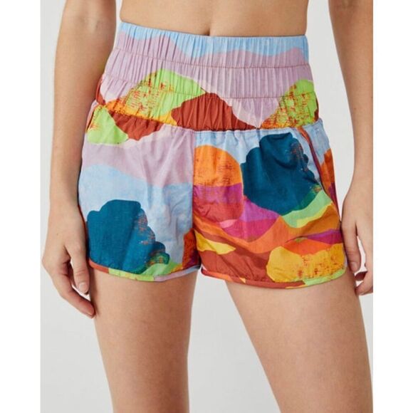 FP Movement Women's The Way Home Printed Shorts NWT Size Large - Picture 1 of 6